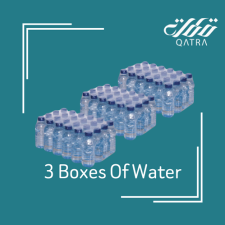 3 boxes of Water